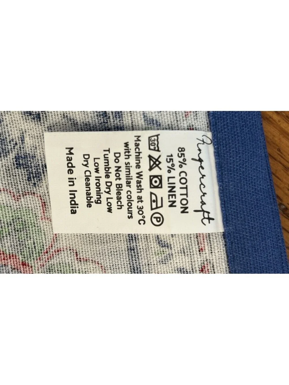French Style Floral Bird Cloth Dinner Napkins Blue Yellow Red Set of 4
